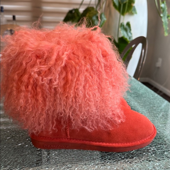 BearPaw Orange Suede Boots 8 - Picture 10 of 11